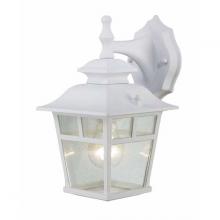 Canarm IOL183TWH-C - Fieldhouse, 1 Light Outdoor Downlight Twinpack, Seeded Glass, 100W Type A, 6 1/4" x 11" x 7