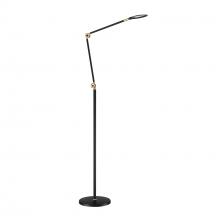 Kendal FL6901-BLK/BRS - LED FLOOR LAMP
