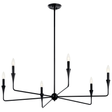 Kichler 52690BK - Alvaro 40 Inch 6 Light Chandelier in Black