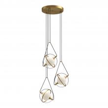 Kuzco CH76718-BG - Aries 18-in Brushed Gold LED Chandeliers