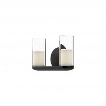 Kuzco VL53511-BK/CL - Birch 11-in Black/Clear LED Vanity