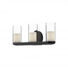 Kuzco VL53519-BK/CL - Birch 19-in Black/Clear LED Vanity
