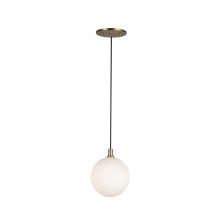 Kuzco PD3106-BG/OP - Bolla 5-in Brushed Gold/Opal Glass LED Pendant