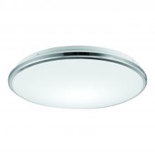 Kuzco FM43315-CH-5CCT - Brook 15-in Chrome LED Flush Mount