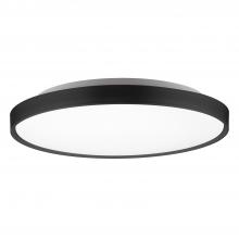 Kuzco FM43522-BK-5CCT - Brunswick 22-in Black LED Flush Mount