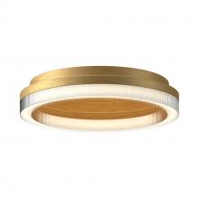 Kuzco FM46116-BG-3CCT-UNV - Calix 16-in Brushed Gold LED Flush Mount