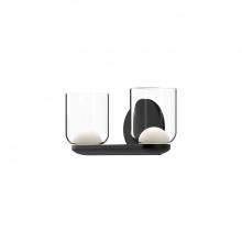 Kuzco VL52512-BK/CL - Cedar 12-in Black/Clear LED Vanity
