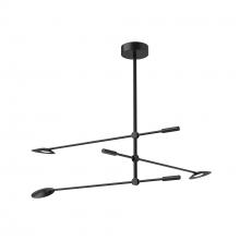 Kuzco CH90132-BK-UNV - Rotaire 32-in Black LED Chandeliers