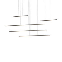 Kuzco MP14960-BK - Chute Motion 60-in Black LED Multi Pendant
