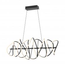 Kuzco CH96442-BK - Collide 44-in Black LED Chandeliers