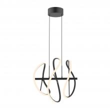 Kuzco PD96416-BK - Collide 16-in Black LED Pendant
