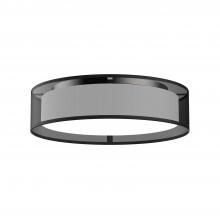 Kuzco FM7916-BOR-5CCT - Dalton 16-in Black Organza LED Flush Mount