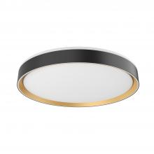 Kuzco FM43920-BK/GD-5CCT - Essex 20-in Black/Gold LED Flush Mount