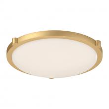 Kuzco 501122BG-LED-5CCT - Floyd 17-in Brushed Gold LED Flush Mount