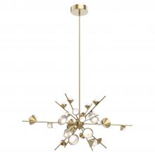 Kuzco CH50848-BG - Geode 48-in Brushed Gold LED Chandeliers