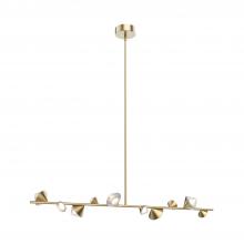 Kuzco LP50851-BG - Geode 51-in Brushed Gold LED Linear Pendant