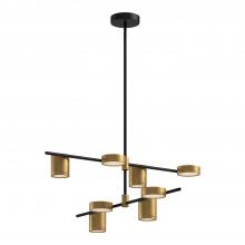 Kuzco CH96840-BK/BG - Jayden 40-in Black/Brushed Gold LED Chandeliers