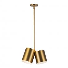 Kuzco PD58814-BG - Keiko 14-in Brushed Gold 2 Lights Pendant