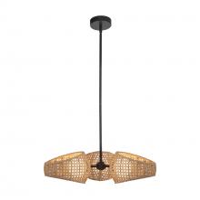 Kuzco CH20625-BK/OP - Lanai 3 Head Black/Opal Glass LED Chandelier