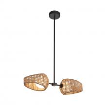 Kuzco PD20602-BK/OP - Lanai 2 Head Black/Opal Glass LED Pendant