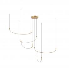 Kuzco MP89570-BG-UNV - Talis 70-in Brushed Gold LED Multi Pendant