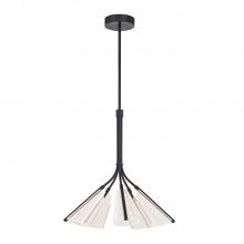 Kuzco CH62628-BK/LG - Mulberry 28-in Black/Light Guide LED Chandeliers