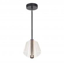 Kuzco PD62511-BK/LG - Mulberry 11-in Black/Light Guide LED Pendant