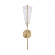 Kuzco WS62524-BG/LG - Mulberry 24-in Brushed Gold/Light Guide LED Wall Sconce