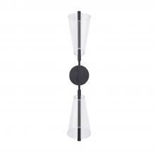 Kuzco WS62629-BK/LG - Mulberry 29-in Black/Light Guide LED Wall Sconce