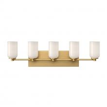 Kuzco VL57732-BG/GO - Nola 31-in Brushed Gold/Glossy Opal Glass Socket Vanity Light