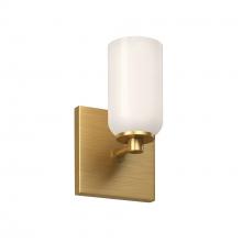 Kuzco WS57704-BG/GO - Nola 3-in Brushed Gold/Glossy Opal Glass Socket Wall Sconce