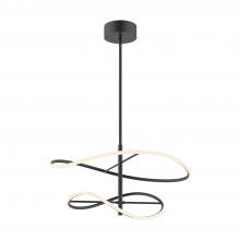 Kuzco PD96424-BK-UNV - Collide 24-in Black LED Pendant