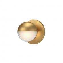 Kuzco WS47305-BG-2700K - Pluto 5-in Brushed Gold LED Wall Sconce (2700K)