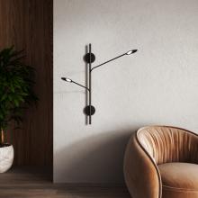 Kuzco WS90102-BK - Rotaire 2 Head Black LED Wall Sconce