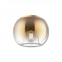 Kuzco FM57508-BG/CP - Samar 8-in Brushed Gold/Copper 1 Light Flush Mount