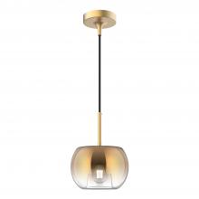 Kuzco PD57508-BG/CP - Samar 8-in Brushed Gold/Copper 1 Light Pendant