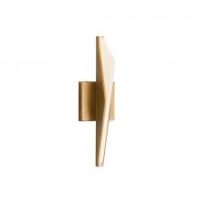 Kuzco WS64215-VB - Tachi 4-in Vintage Brass LED Wall Sconce