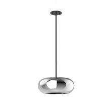 Kuzco PD62014-BK/CH - Trinity 14-in Black/Chrome LED Pendant