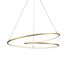 Kuzco PD11132-AN - Twist 32-in Antique Brass LED Pendant