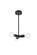 Elegant LD2337BK - Reyes Pendant Lamp D7.5"H1.7" Black
