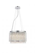 Elegant V2092D16C/RC - Influx 10 light Chrome Pendant Clear Royal Cut Crystal