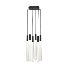 Visual Comfort 700TRSPPYLC6RB-LED930 - Pylon Crystal 6 Light Chandelier