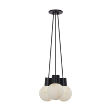Visual Comfort SLCH54230BB - Mina Alabaster 3-Light Small Chandelier