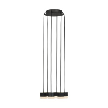 Visual Comfort SLCH52130B - Gable Alabaster 6 Light Chandelier