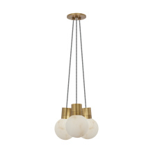 Visual Comfort SLCH54222IHAB - Mina Alabaster 3-Light Small Chandelier