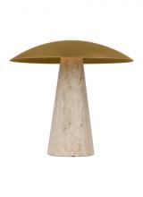 Visual Comfort SLTB34327NB/NT - Aegis Medium Travertine Table Lamp