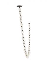 Visual Comfort 700CLR108BZ-LED930S - Sean Lavin Collier 1-light dimmable LED chandelier with dark bronze finish and crystal shade