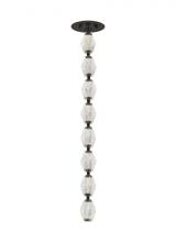 Visual Comfort 700CLR24BZ-LED930S - Sean Lavin Collier 1-light dimmable LED pendant with dark bronze finish and crystal shade