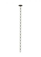 Visual Comfort 700CLR48BZ-LED930S - Sean Lavin Collier 1-light dimmable LED pendant with dark bronze finish and crystal shade