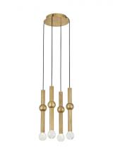 Visual Comfort 700TRSPGYD4RNB-LED930 - Guyed 4 Light Chandelier